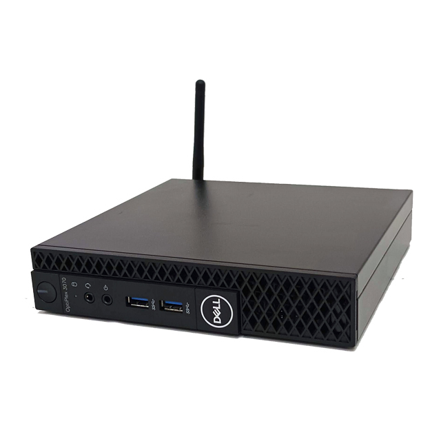 Dell OptiPlex 3070 Micro 中古デスクトップパソコン Windows11 Core i3-8100T(第8世代) メモリ12GB HDD500GB＋SSD256GB搭載 Bluetooth 無線LAN WPS Office付き デル オプティプレックス 3070 マイクロ ミニPC 中古パソコン★