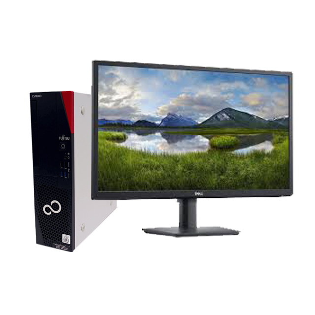 富士通 ESPRIMO D7010 液晶モニター付きデスクトップパソン 中古 液晶24型 Windows11 Core i5-10500 第10世代 メモリ8GB SSD256GB搭載 DVDドライブ Bluetooth 無線LAN WPS Office付き FUJITSU ライフブック 中古パソコン 初期設定済み 整備済み品