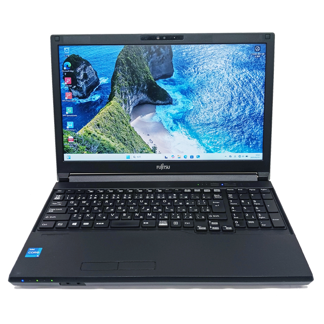 富士通 LIFEBOOK A5512 中古ノートパソコン 液晶15.6型 Windows11 Core i5-1245U(第12世代) メモリ16GB NVMeSSD256GB搭載 テンキー付きキーボード WEBカメラ Bluetooth 無線LAN WPS Office付き FUJITSU ライフブック 中古パソコン★