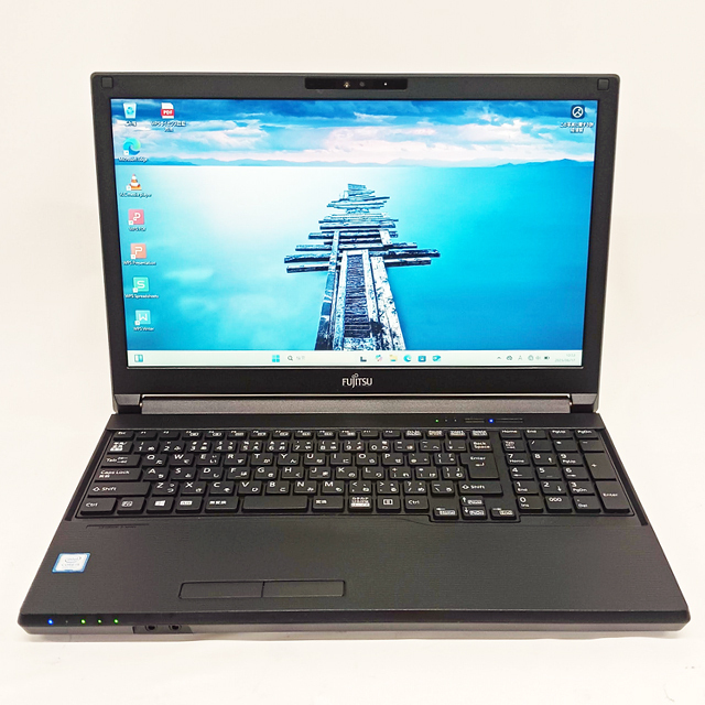 富士通 LIFEBOOK A579 中古ノートパソコン Windows11-Pro メモリ16GB SSD256GB コアi5-8265U(第8世代)搭載 テンキー付きキーボード DVDスーパーマルチ WEBカメラ Bluetooth 無線LAN WPS Office付き 液晶15.6型 FUJITSU ライフブック 中古パソコン★