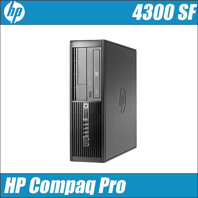 HP Compaq Pro 4300 SFF メモリ4GB HDD500GB Windows10-HOME(MAR) コアi3-3220(3.30GHz)搭載 DVDドライブ WPS Office付き ヒューレット・パッカード コンパック 中古デスクトップパソコン