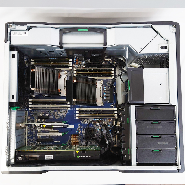 現品撮影 HP Z840 Workstation 通販 中古ワークステーション メモリ64GB 新品SSD512GB＋HDD2TB×2