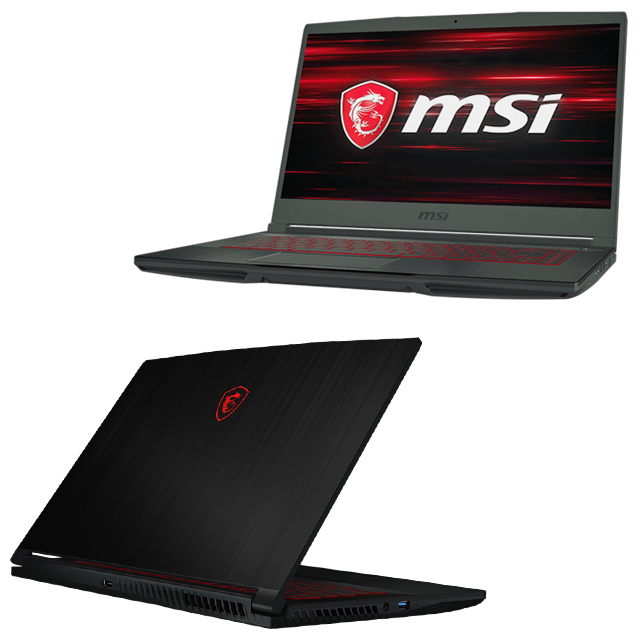 ゲーミングPC MSI GF63 Thin 10SC (GF63-10SC-043JP) 中古ノートパソコン Windows11-Pro メモリ16GB HDD2TB＋NVMeSSD512GB(ハイブリッド) コアi7(第10世代) グラボ GeForce GTX 1650 Max-Q搭載 WPS Office付き 中古パソコン★