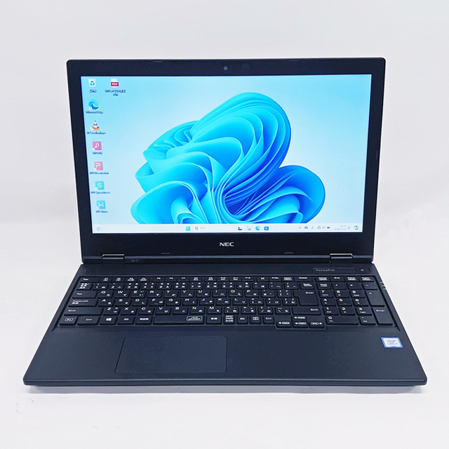 NEC VersaPro タイプVF VUL21/F 中古ノートパソコン 液晶15.6型 Windows11 Core i3-8145U(第8世代) メモリ8GB HDD500GB+NVMeSSD128GB(ハイブリッド) テンキー DVDスーパーマルチ WEBカメラ Bluetooth 無線LAN WPS Office付き エヌイーシー バーサプロ 中古パソコン★