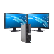 富士通・NEC・HP・Dell・Lenovo等の有名メーカーから特選 店長セレクト おまかせデスクトップPC デュアルモニターセット 液晶22型以上付き 中古パソコン Windows11-Pro メモリ8GB SSD256GB コアi5(第8世代以上) DVDドライブ WPS Office搭載※