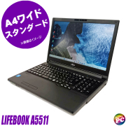富士通 LIFEBOOK A5511 中古ノートパソコン Windows11-Pro メモリ16GB 新品NVMeSSD512GB コアi5-1145G7(第11世代)搭載 テンキー付きキーボード WEBカメラ Bluetooth 無線LAN WPS Office付き 液晶15.6型 FUJITSU ライフブック 中古パソコン★