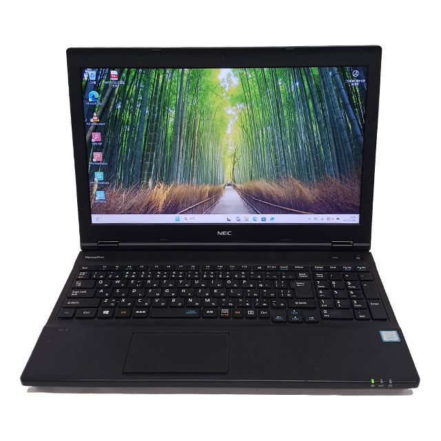 NEC VersaPro タイプVD VKH19/D 中古ノートパソコン 液晶15.6型 Windows11 Core i7-8650U(第8世代) メモリ16GB 新品SSD256GB搭載 テンキー付きキーボード DVDドライブ Bluetooth 無線LAN WPS Office付き エヌイーシー バーサプロ Type VD 中古パソコン★