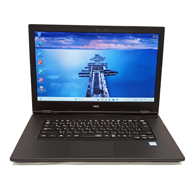 NEC VersaPro タイプVX VKT16/X 中古ノートパソコン Windows11-Pro コアi5-8265U (第8世代) メモリ8GB SSD128GB搭載 WPS Office付き 液晶15.6型 エヌイーシー バーサプロ Type VX 中古パソコン★