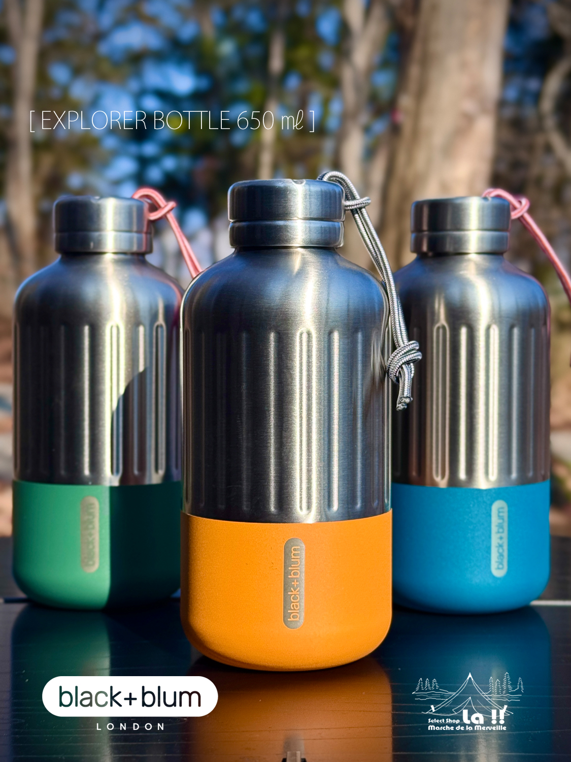 【 black+blum / ブラック ブルム 】EXPLORER BOTTLE 650ml / エクスプローラー(冒険家)の為のボトル 650ml