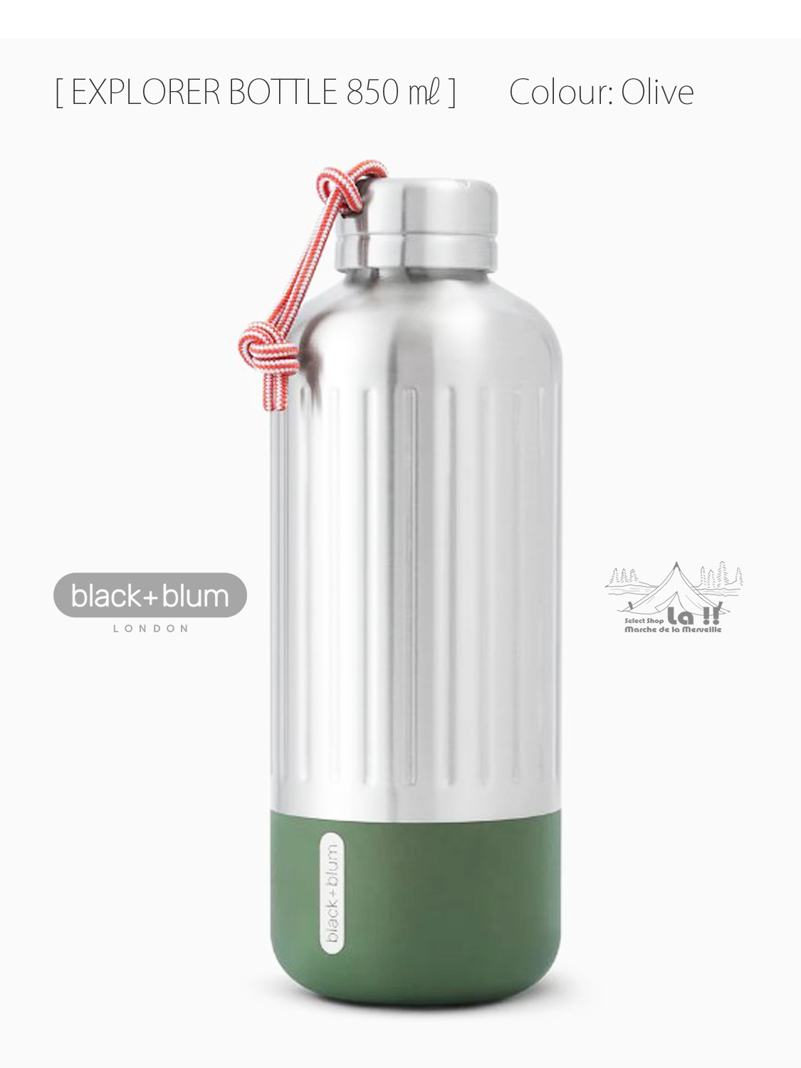 【 black+blum / ブラック ブルム 】EXPLORER BOTTLE 850ml / エクスプローラー(冒険家)の為のボトル 850ml