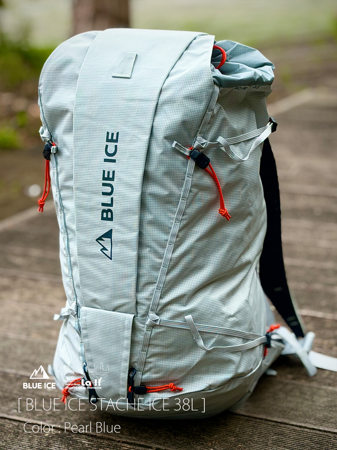 【 BLUE ICE / ブルーアイス 】Stache Ice 38 / スタッシュアイス38L / テクニカルな登山からハイクまで活躍する超軽量な４シーズンパック