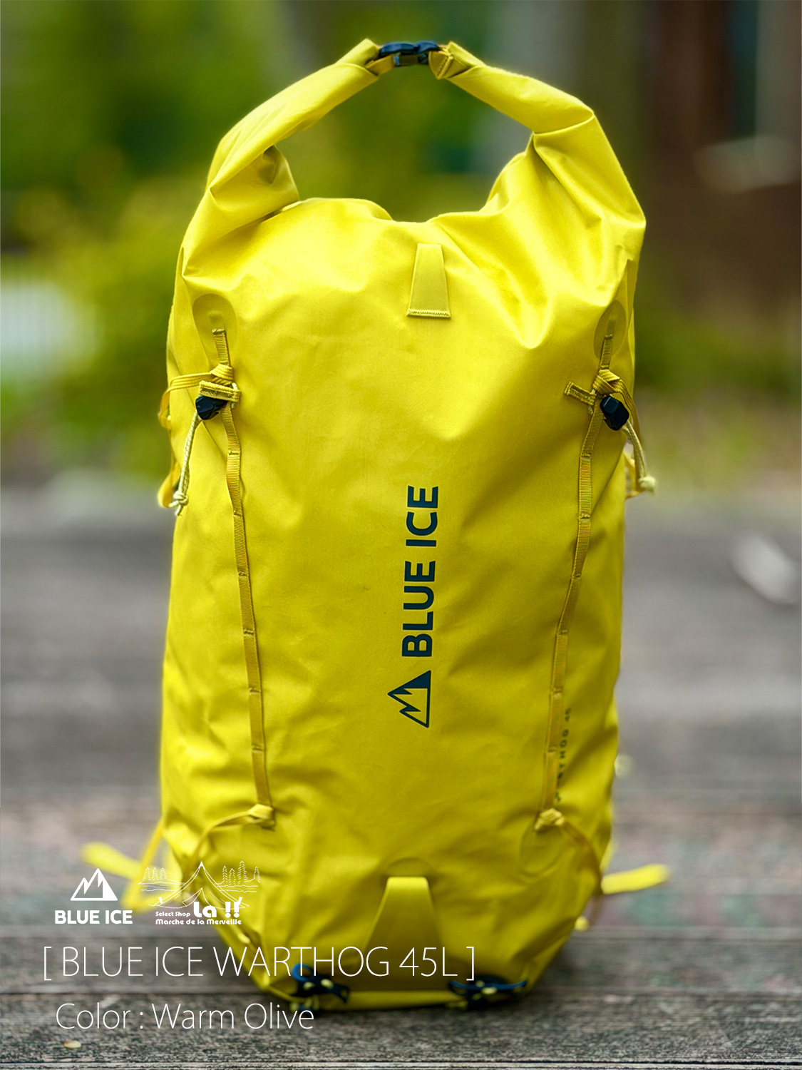 【 BLUE ICE / ブルーアイス 】Warthog 45 / ワーソッグ45L / 最も過酷な高地環境向けに設計された、頑丈で防水性に優れた登山用パック