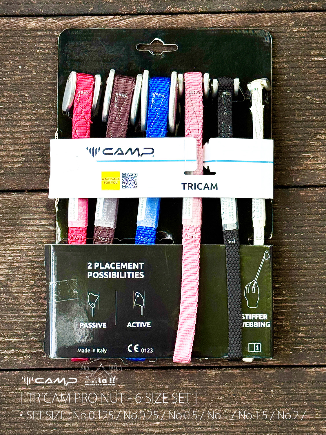 【 C.A.M.P. / カンプ 】TRICAM  PRO NUT 6 SIZE SET / トライカム プロナッツ6サイズセット / ナッツとカムの特徴を持つナチュラルプロテクション