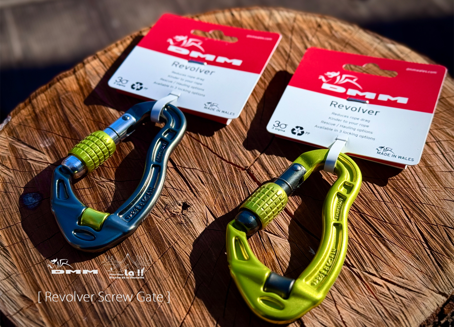 【 DMM / ディーエムエム 】 REVOLVER SCREW GATE / リボルバー スクリューゲート (プーリー付きロッキングカラビナ)