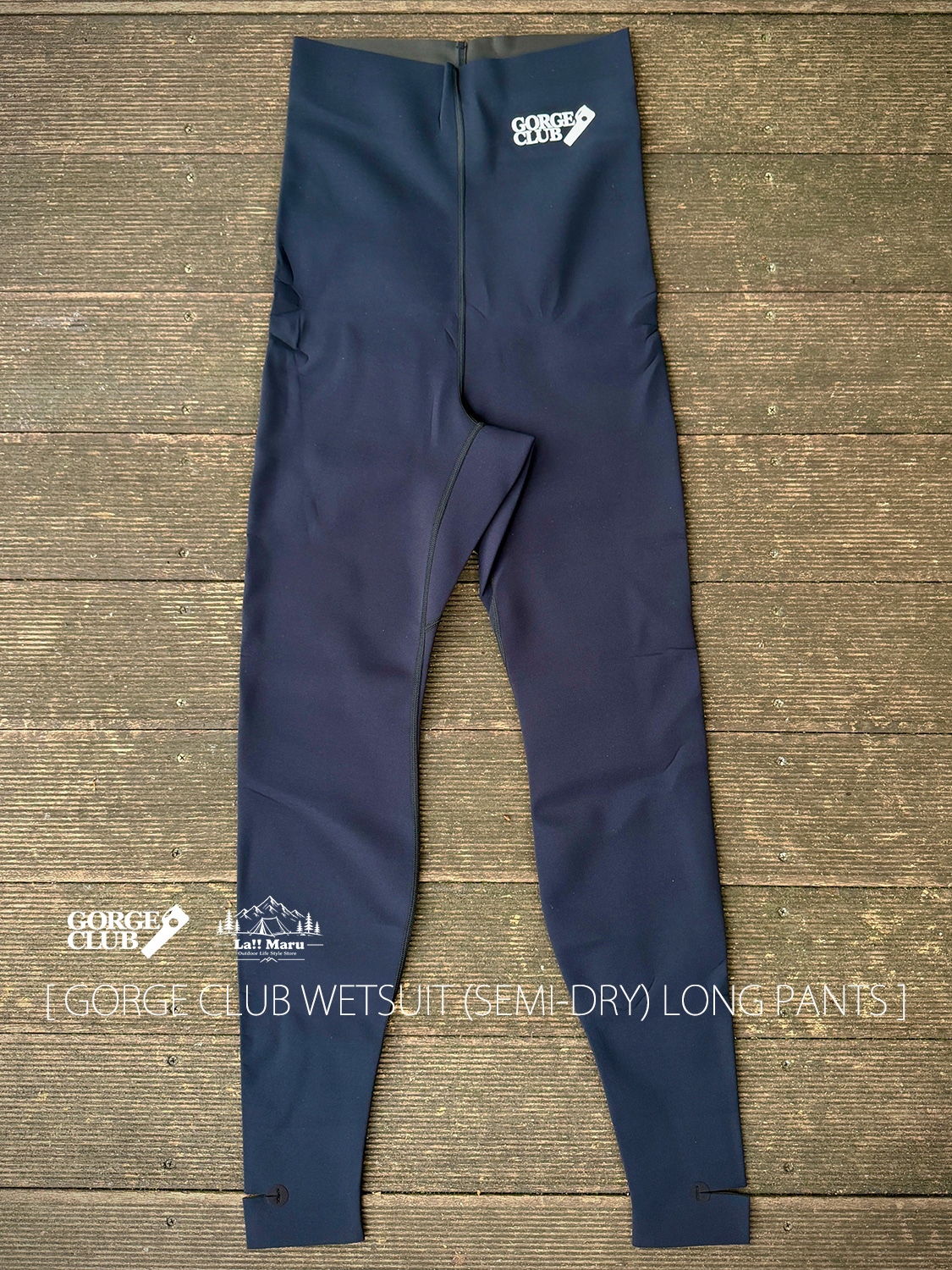 【 GORGE CLUB / ゴルジュクラブ 】UL.  WETSUIT ( SEMI-DRY )LONG PANTS / ウルトラライト ウェットスーツ(セミドライ)ロングパンツ / 超軽量、厚さ、わずか1mm。 それでいて、驚くほど温かい。