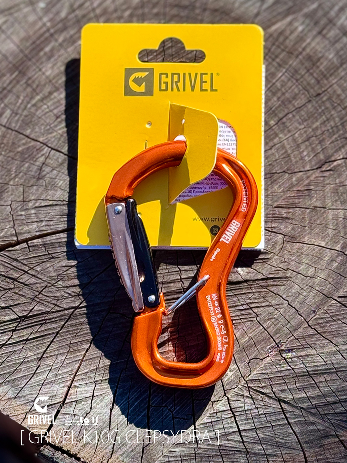 【 GRIVEL / グリベル 】K10G CLEPSYDRA TWIN GATE / K10G クレプサイドラ ツインゲート / ビレイ、ラッペルなどに特化した性能を持つツインゲートカラビナ