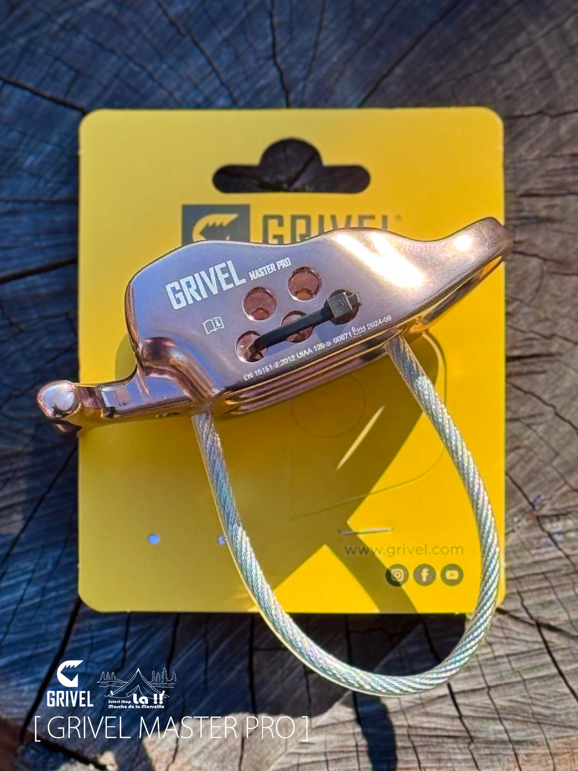 【 GRIVEL / グリベル 】Master Pro / マスタープロ / エクストラフリクションのツノ付きビレイデバイス