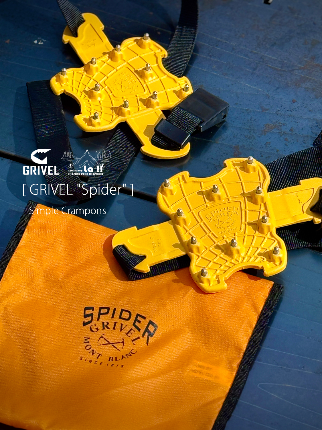 【 GRIVEL / グリベル 】SPIDER / スパイダー簡易クランポン  脅威の155g