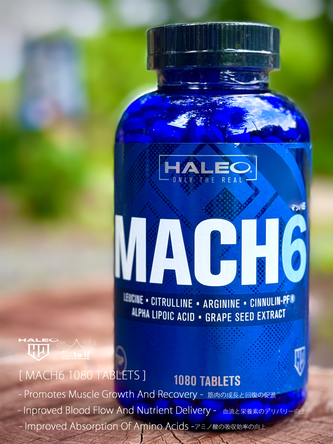 【 HALEO / ハレオ 】MACH6 1080 TABLETS / マッハ6 1080タブレット / ボディメイクで強力な筋肥大を目指すトレーニー向けアミノ・サプリメント