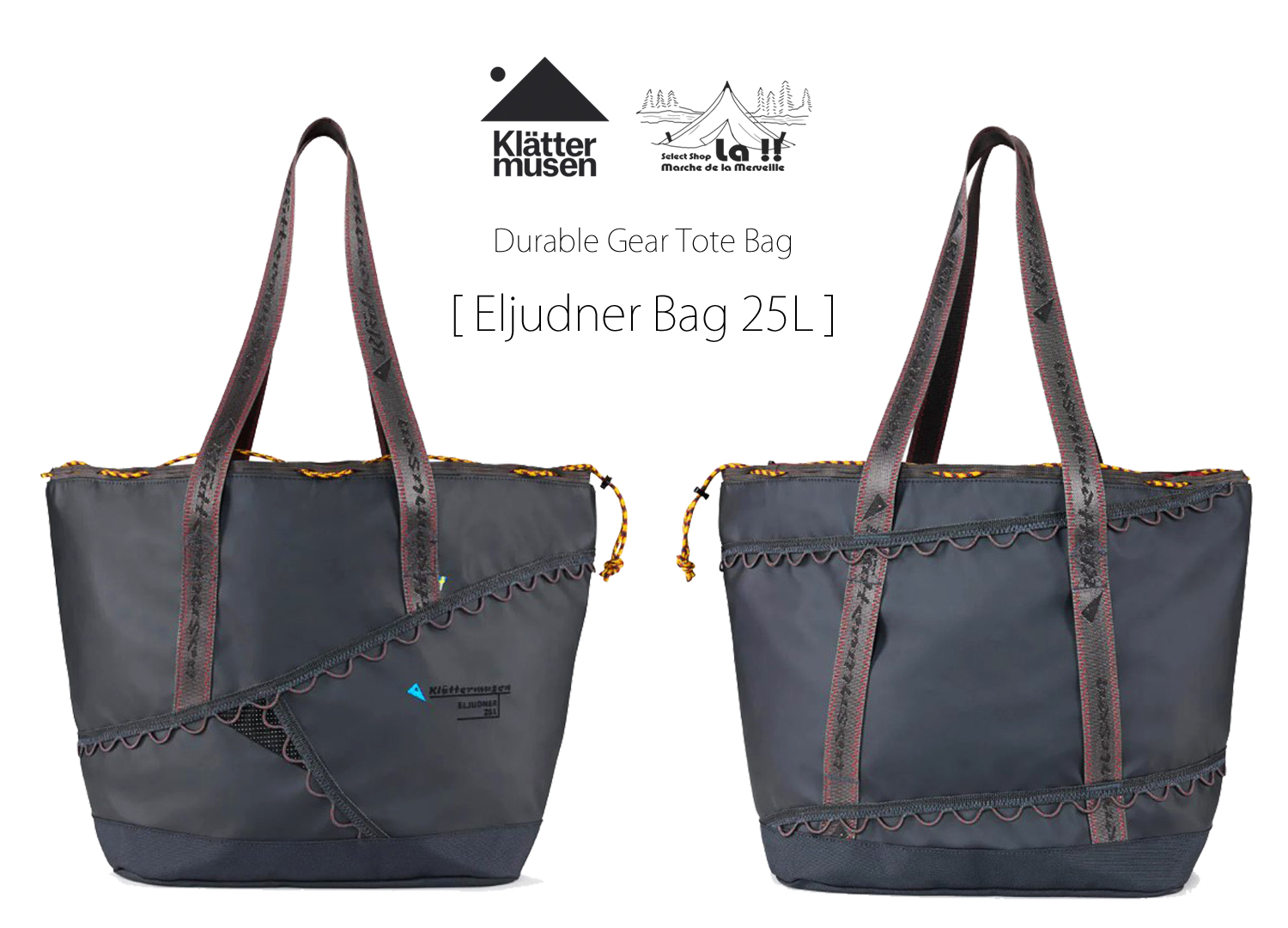 【 KLATTERMUSEN / クレッタルムーセン 】Eljudner Bag 25L / エルユドナーバッグ / 耐久性に優れたギア・トートバッグ