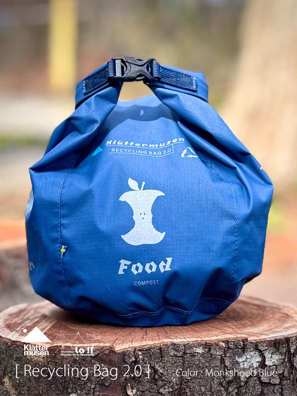 【 KLATTERMUSEN / クレッタルムーセン】Recycling Bag 2.0 / リサイクリングバッグ 2.0 / 防水性の高いガベッジバッグ、ゴミ袋、ドライバッグ