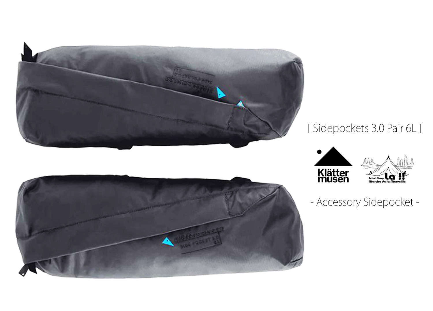 【 KLATTERMUSEN / クレッタルムーセン 】Sidepockets 3.0 Pair 6L / サイドポケット・アタッチメント ペア 6L×2 / 撮影機材の収納にも便利