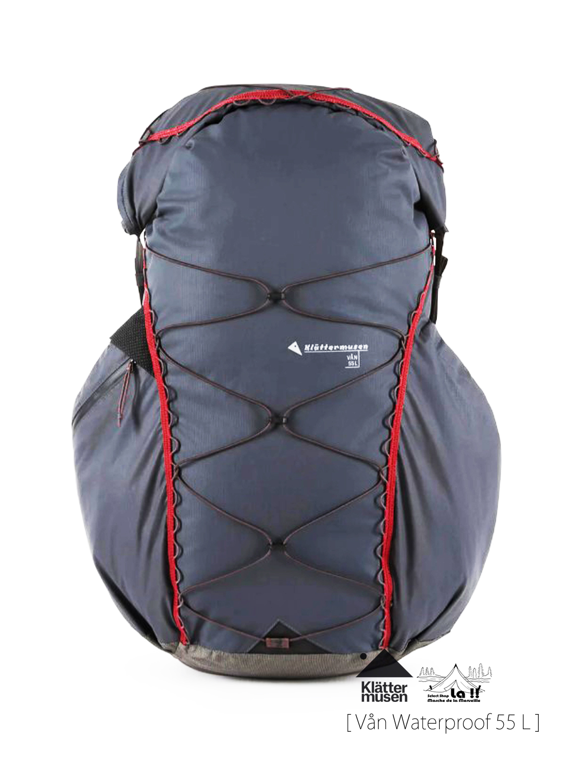 【 KLATTERMUSEN / クレッタルムーセン 】VAN Waterproof 55 L / ヴォン ウォータープルーフ 55L / 大容量かつ軽量、テント泊までカバーする完全防水ロールトップモデル