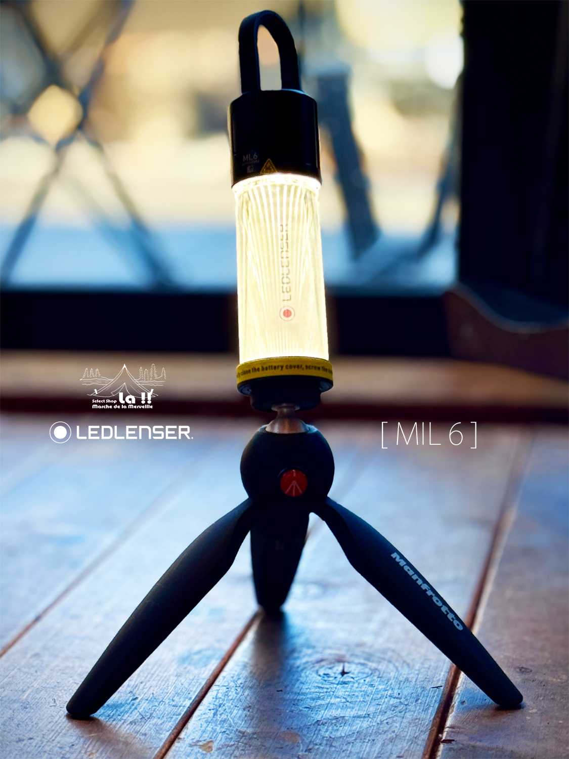 【 LED LENSER / レッドレンザ 】 MIL6 / 予備バッテリーとしても使える光工学LEDランタン
