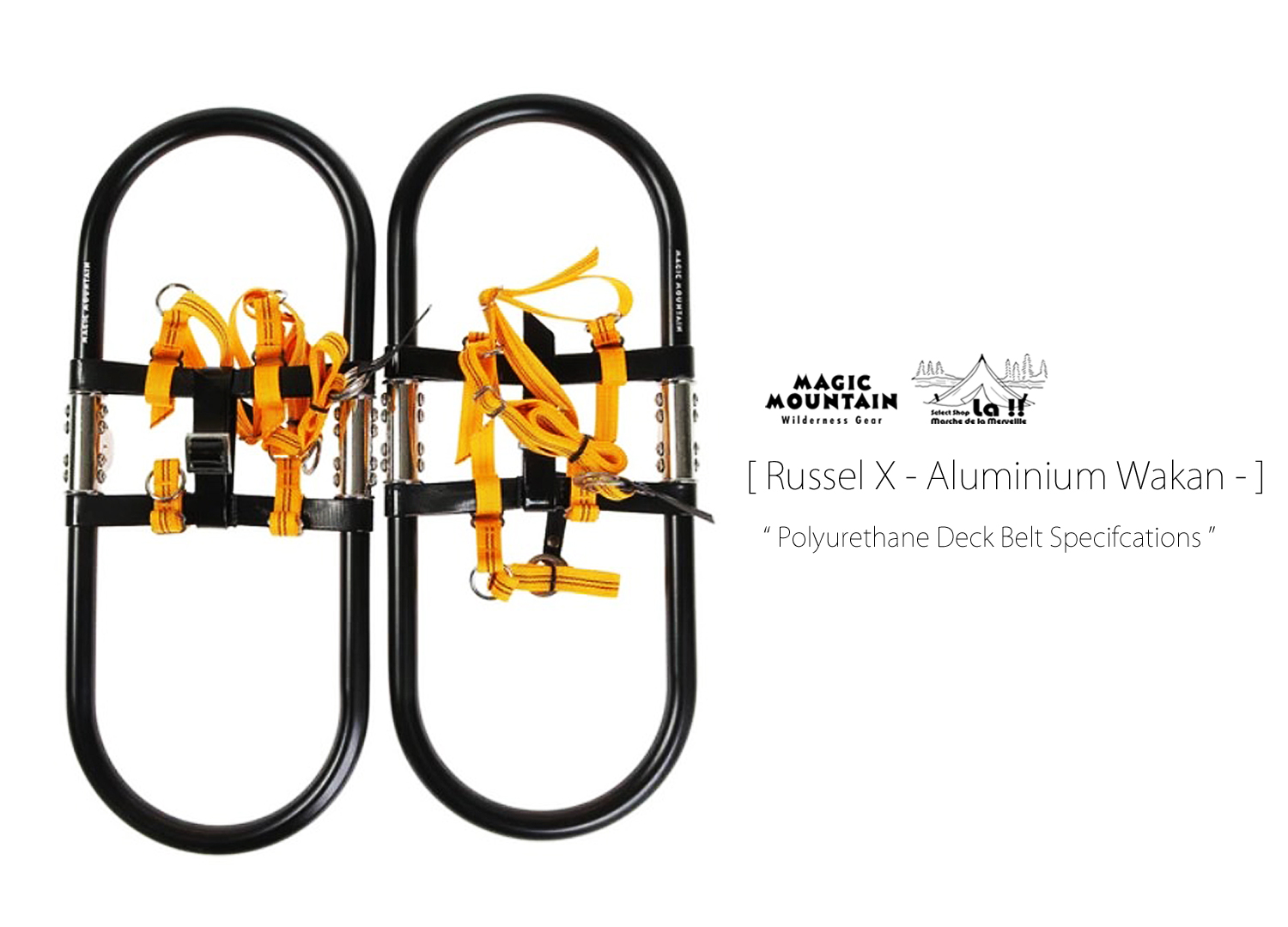 【 MAGIC MOUNTAIN / マジックマウンテン 】 Russell X / ラッセルX / コーティングデッキベルトを採用した軽量アルミワカン