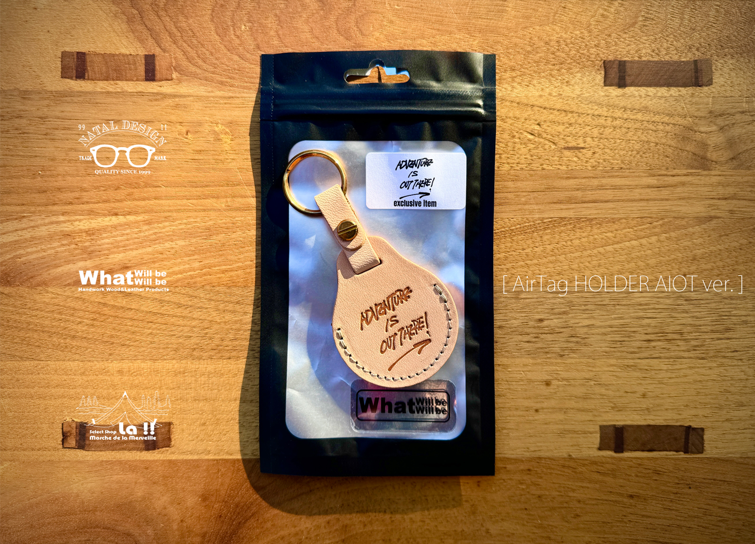 【 Natal Design / ネイタルデザイン 】AirTag HOLDER AIOT ver. / エアタグ ホルダー AIOT ver. / ADVENTURE IS OUT THERE !