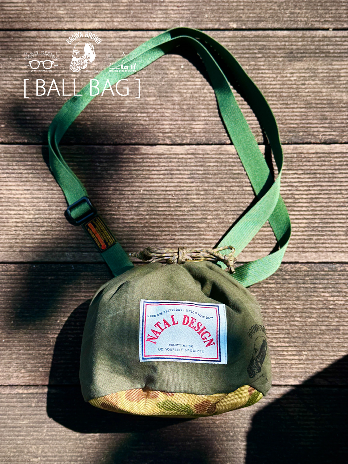 【 NATAL DESIGN × BROWN BROWN / ネイタルデザイン×ブラウンブラウン 】BALL BAG / ボールバッグ