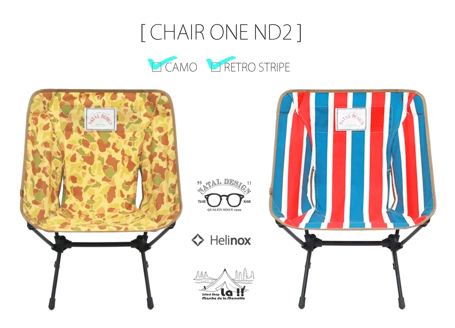 【 Natal Design × Helinox 】【予約商品】ネイタルデザイン&ヘリノックス CHAIR ONE ND2