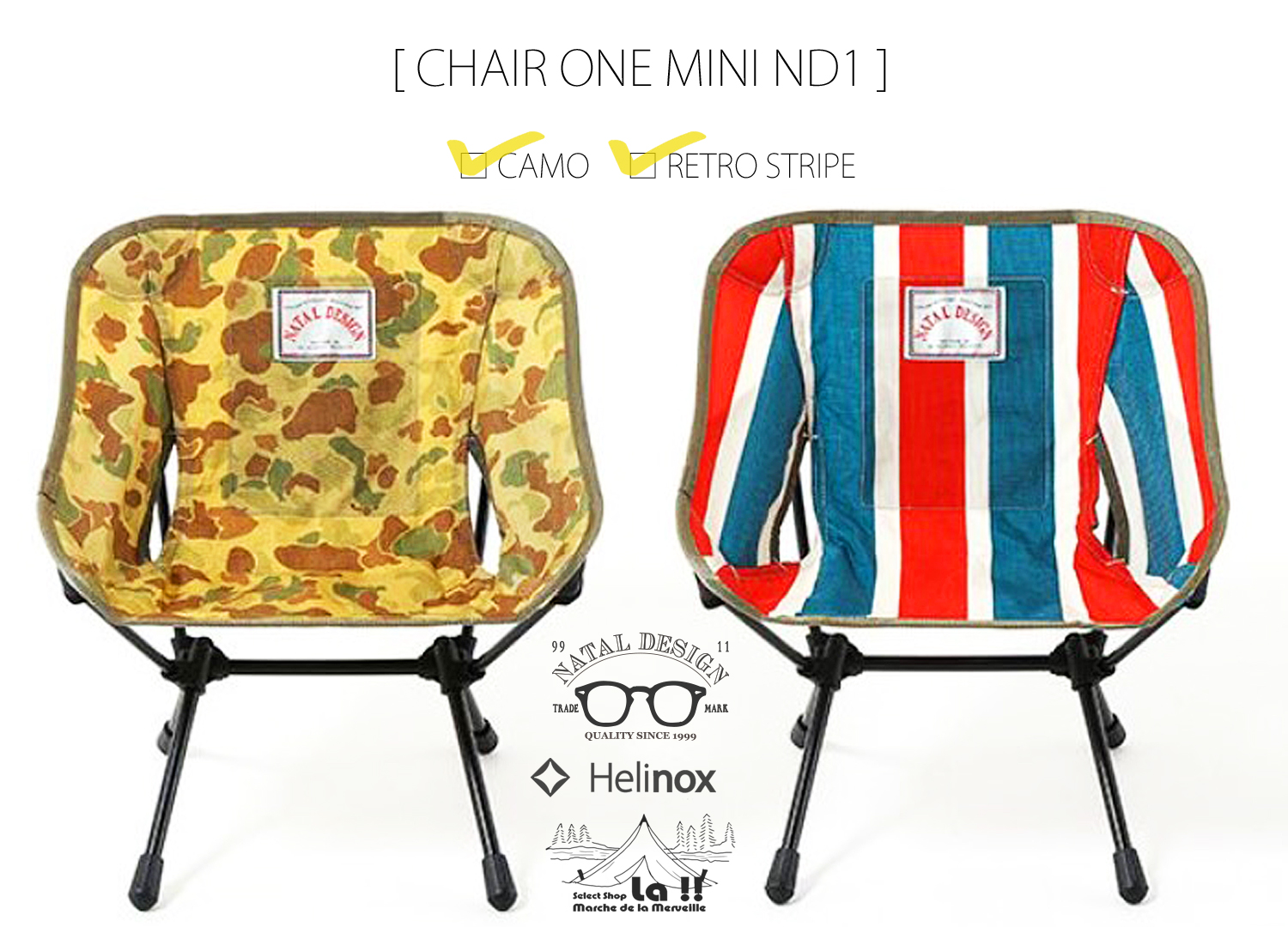 【 Natal Design × Helinox 】【予約商品】ネイタルデザイン&ヘリノックス CHAIR ONE MINI ND1