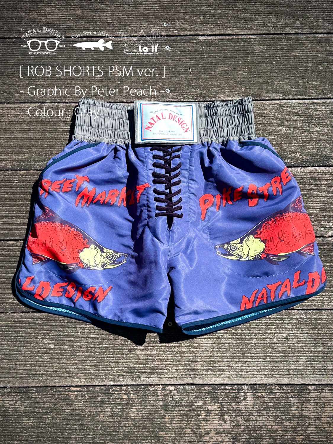 【 Natal Design x Pike Street Market / ネイタルデザイン x パイクストリートマーケット 】ROB SHORTS PSM ver.