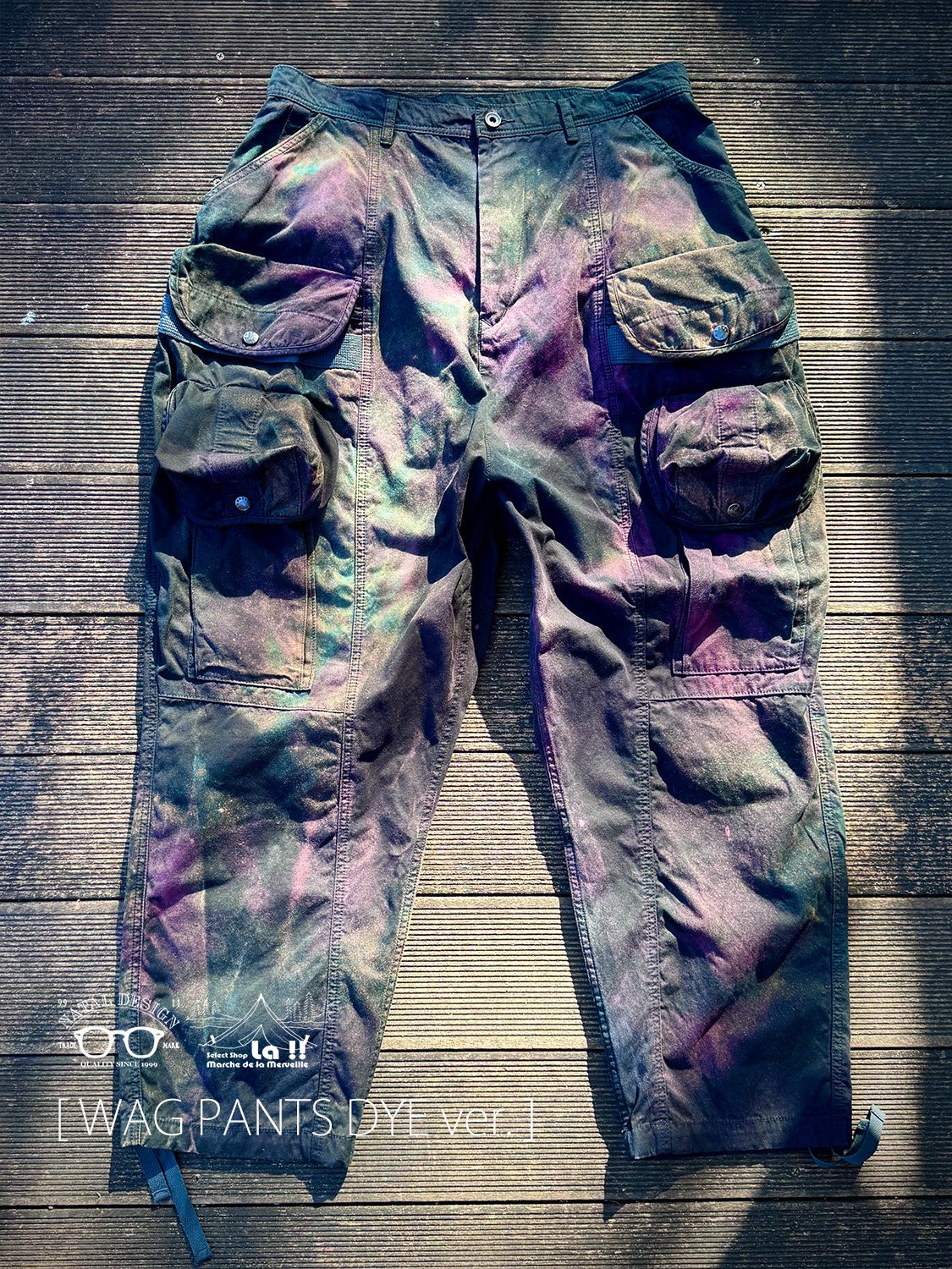 【 NATAL DESIGN / ネイタルデザイン 】WAG PANTS DYE ver. / ワグパンツ ダイバージョン / 染色家YUKIDYE氏によるスペシャルカラーリング仕様