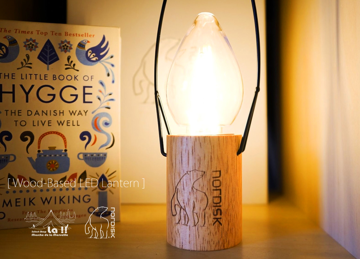 【 NORDISK / ノルディスク 】 Wood - Based LED Lamtern ウッドベース LED ランタン リモコン付き