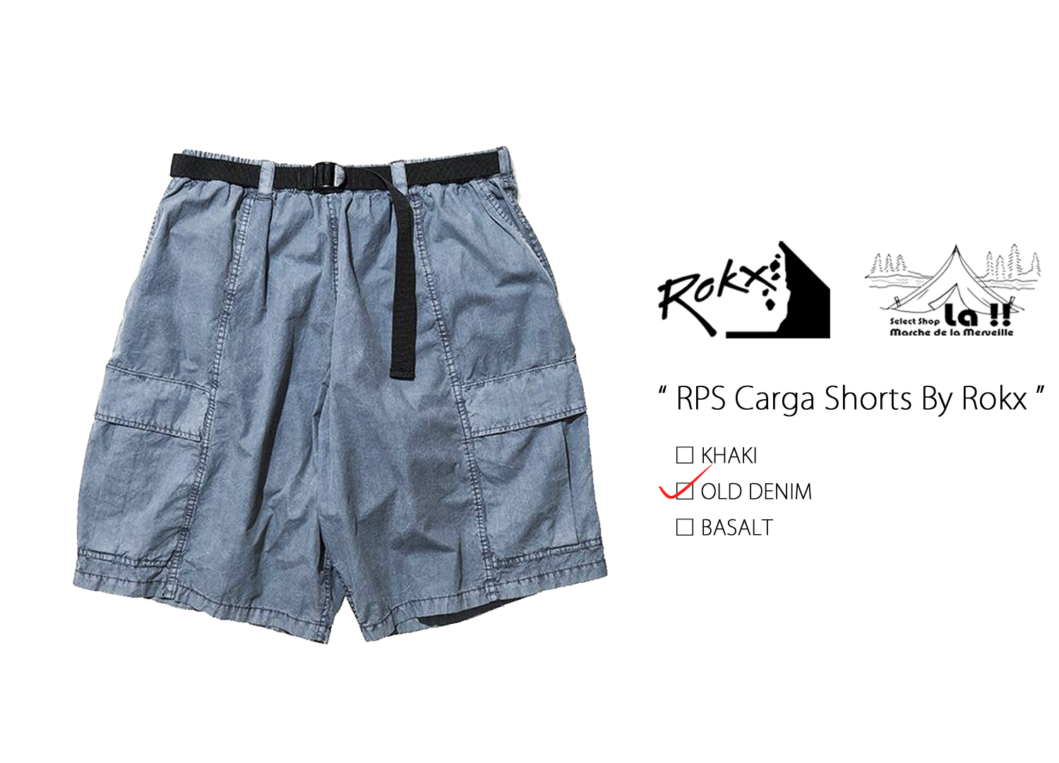 【 Rokx RPS 】ロックス  RPS Carga Shorts By Rokx クライミングカーゴショーツ