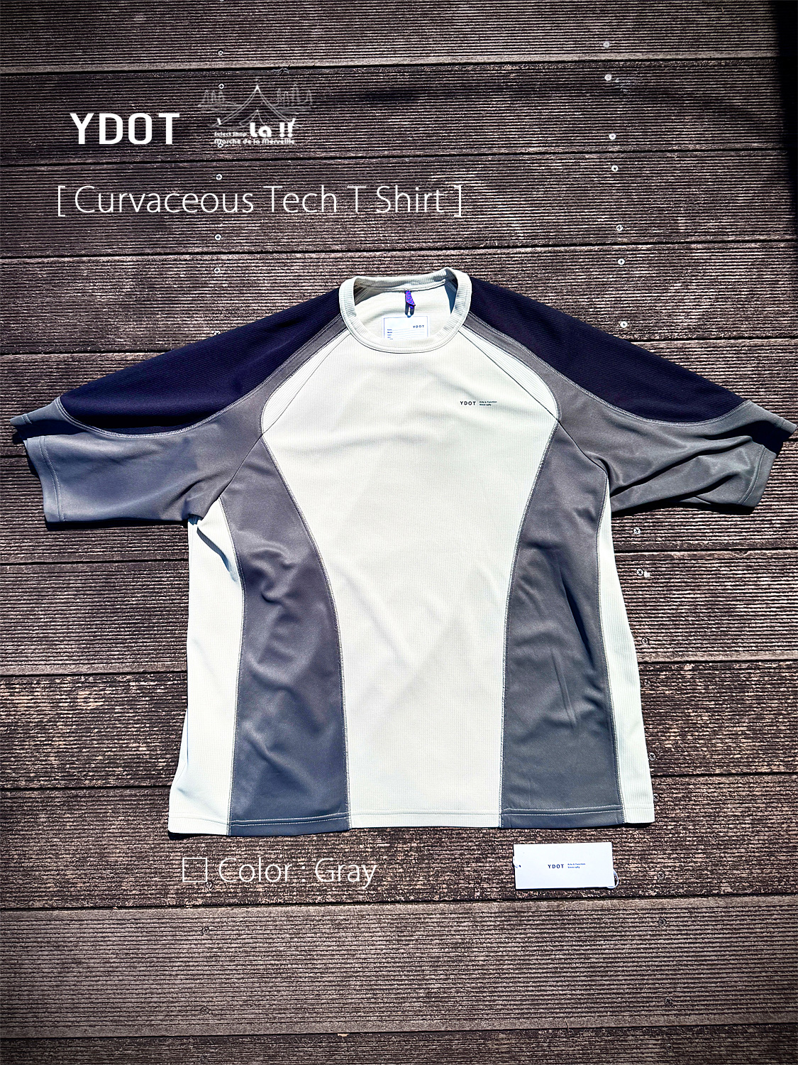 【 YDOT / ワイドット 】CURVACEOUS TECH T SHIRT / カーヴェイシャス テック T シャツ