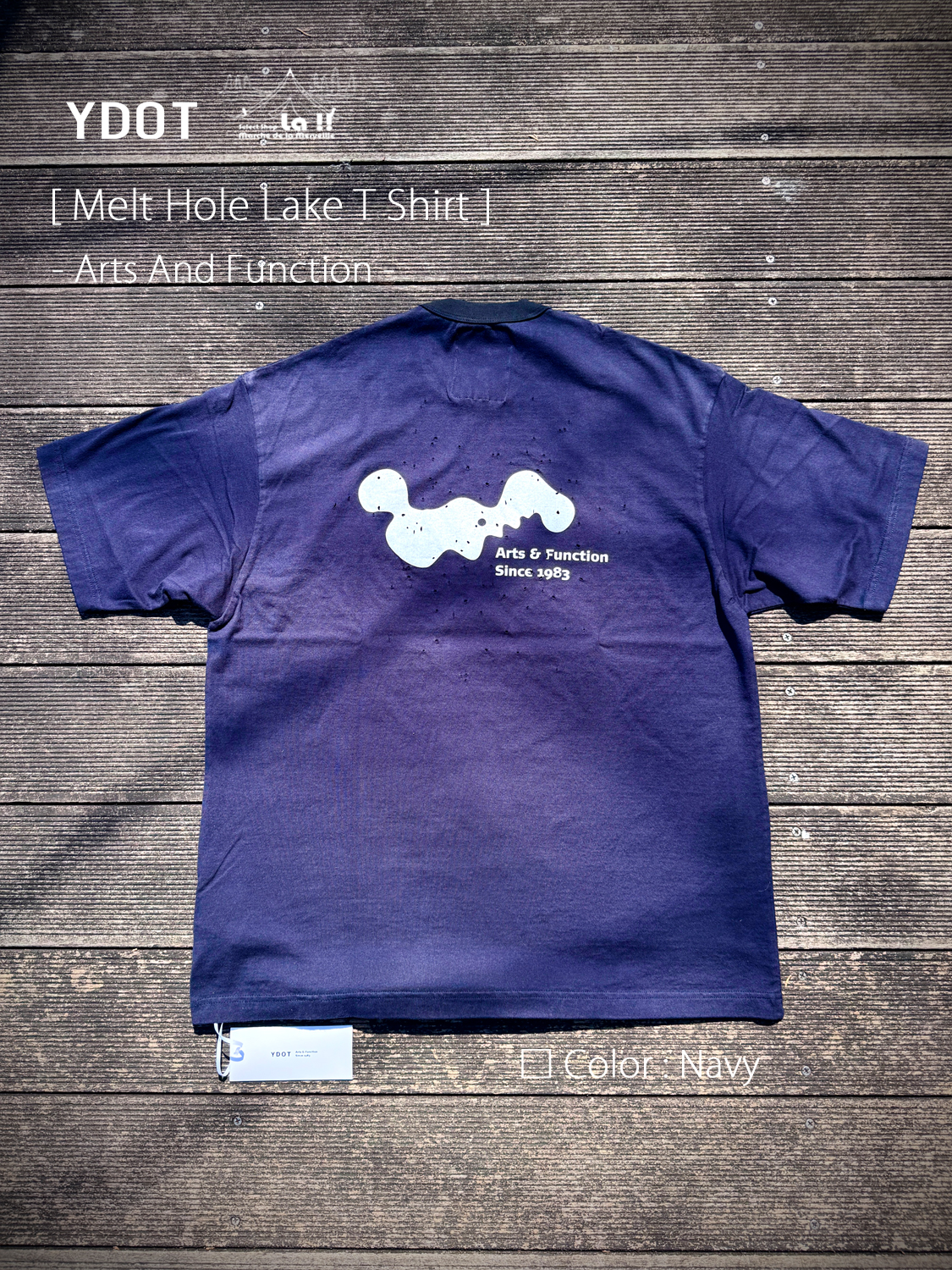 【 YDOT / ワイドット 】MELT HOLE LAKE T SHIRT / メルトホールレイクTシャツ