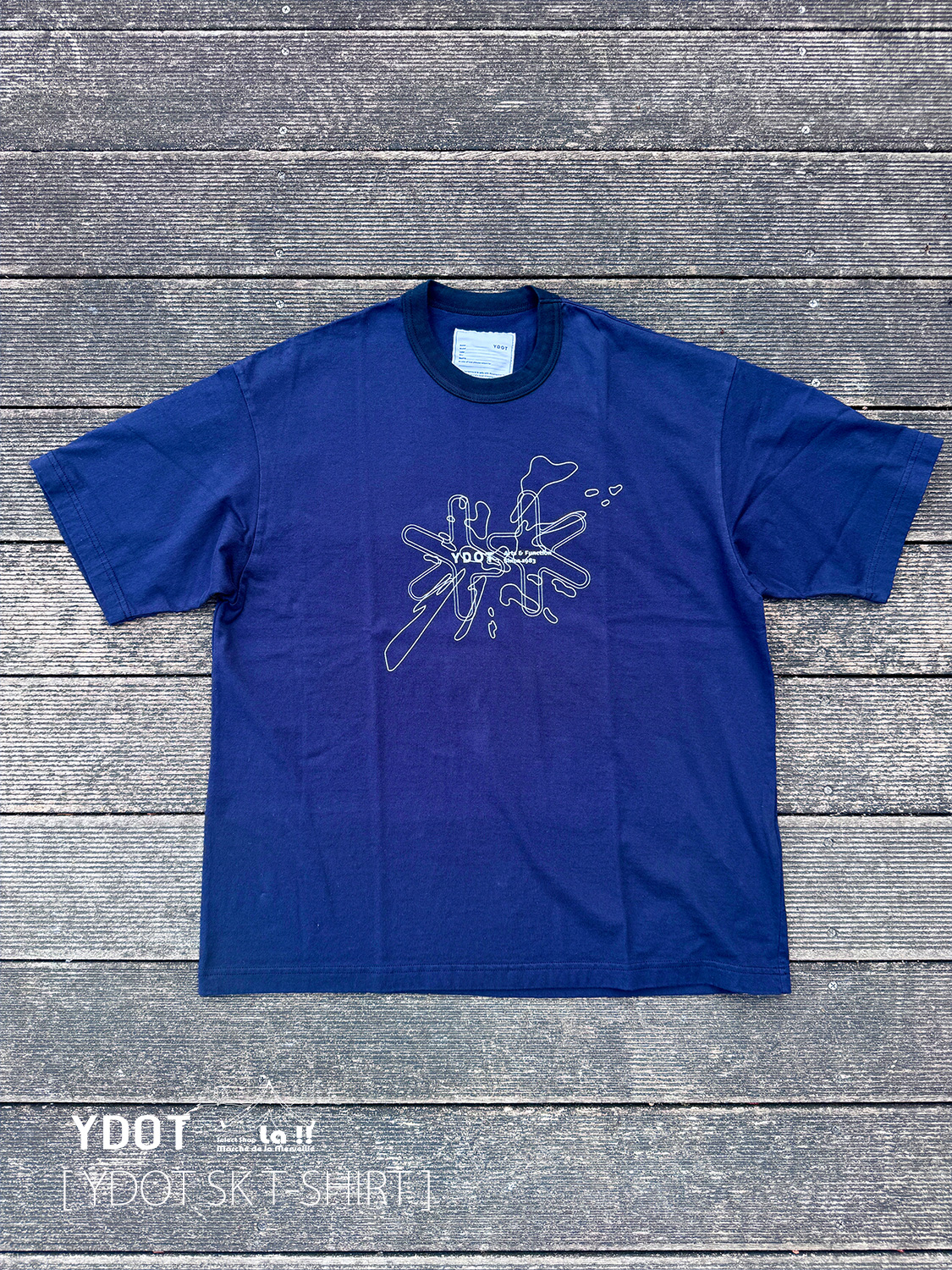 【 YDOT / ワイドット 】SK TSHIRT / SK Tシャツ / リフレクタープリント・グラフィックTシャツ