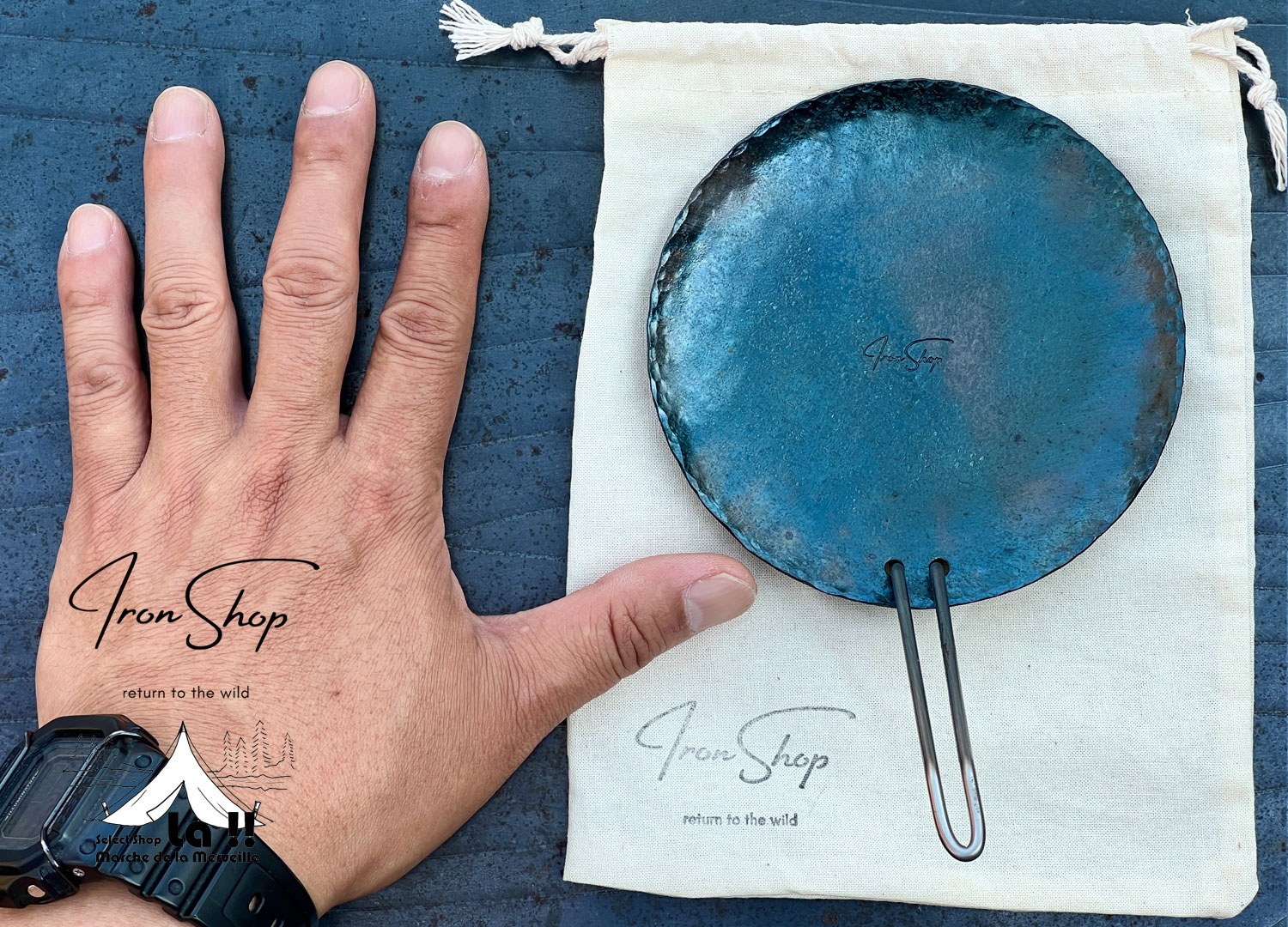 【 Iron Shop / アイアンショップ】FEATHER PAN / フェザーパン / 羽根のように軽い鉄製コンパクトフライパン