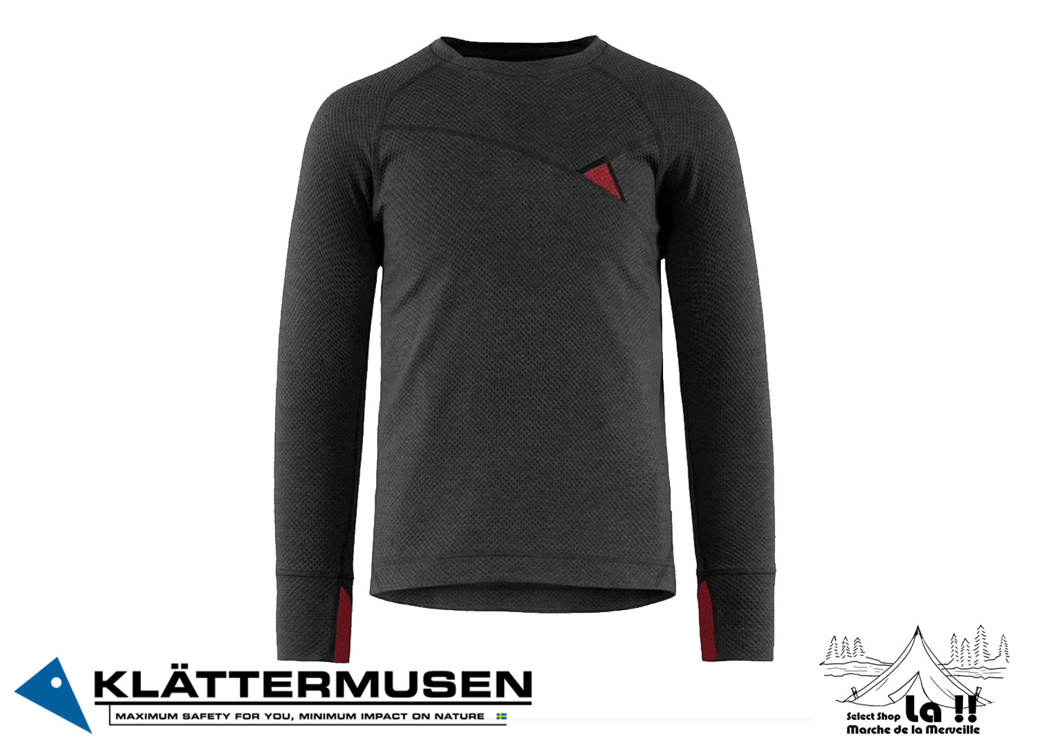 【 KLATTERMUSEN 】クレッタルムーセン Huge Crew Wool Base Layer ヒュージクルー ウールベースレイヤー