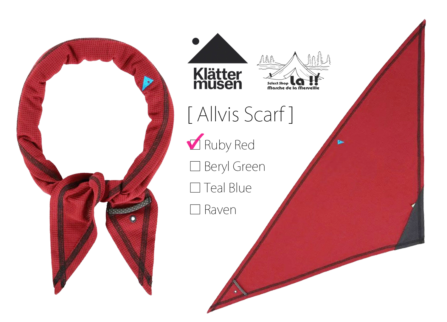 【 KLATTERMUSEN / クレッタルムーセン 】Allvis Scarf / アルヴィス スカーフ / 超軽量ソフトテンセルスカーフ