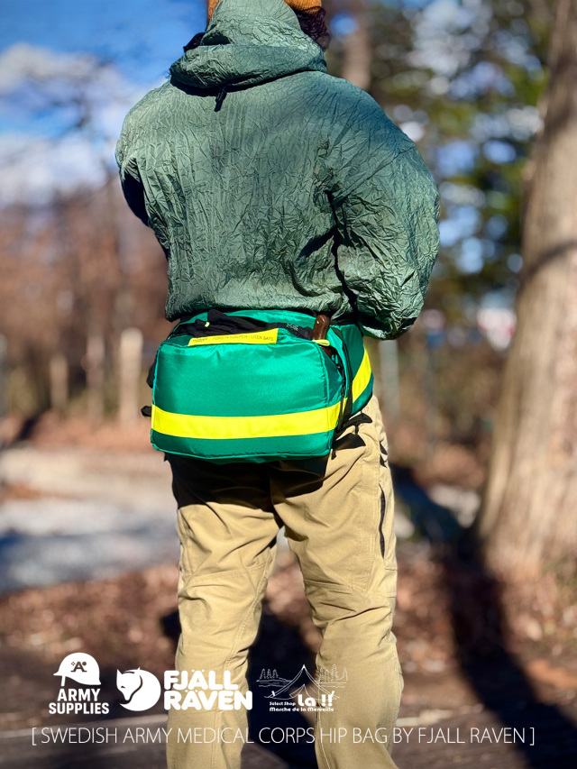 SWEDISH ARMY '' MEDICAL CORPS HIP BAG '' By FJALL RAVEN