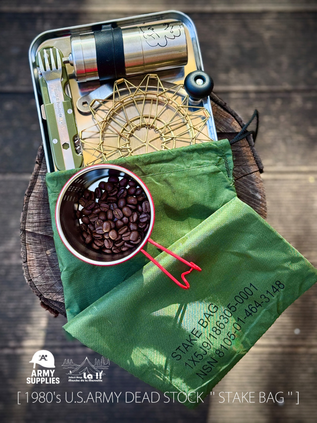 【 1980's U.S. ARMY DEAD STOCK  '' STAKE BAG '' / 1980年代 米軍 デッドストック ステークバッグ 】未使用品