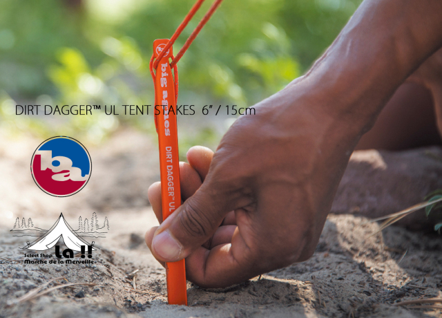 Big Agnes / ビッグアグネス】 DIRT DAGGER UL TENT STAKES 6” / 15cm