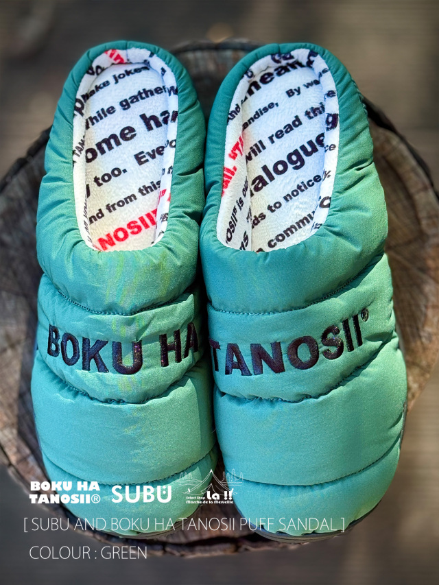BOKU HA TANOSII × SUBU / ボクハタノシイ × スブ 】PUFF SANDAL BOKU HA TANOSII × SUBU / ボクハタノシイ × スブ 】PUFF SANDAL