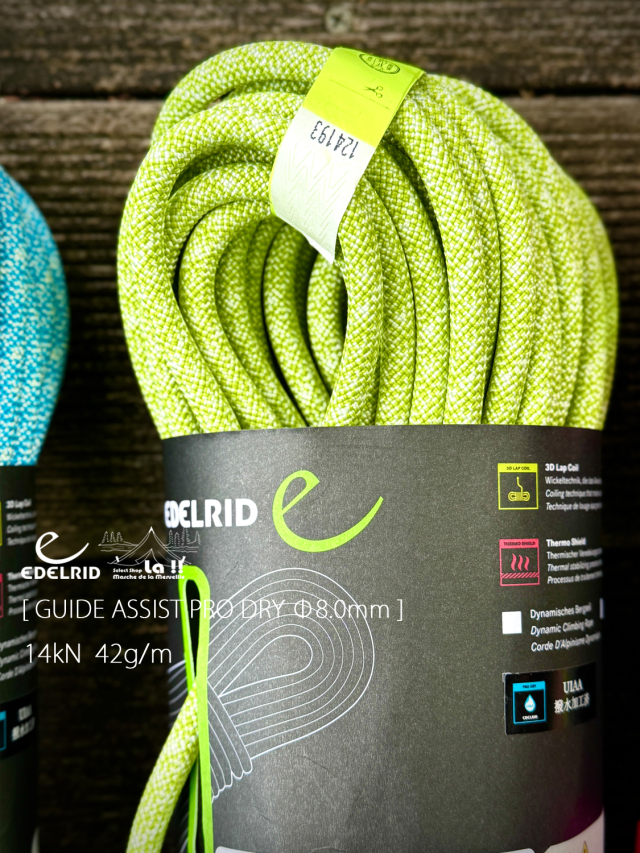 EDELRID / エーデルリッド 】 Guide Assist Pro Dry 8.0mm