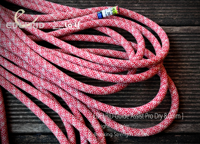 EDELRID / エーデルリッド 】 Guide Assist Pro Dry 8.0mm