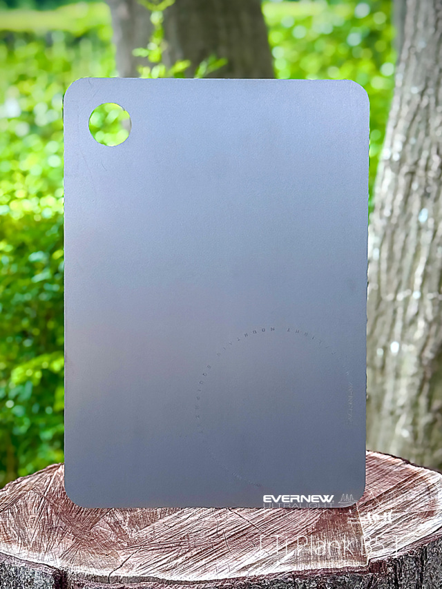 【 Evernew U.L.Mountain Equipment / エバニュー 】Ti Plank B5 / チタンプランク B5 / 拭くだけで衛生面を保てる光触媒純チタンプレート